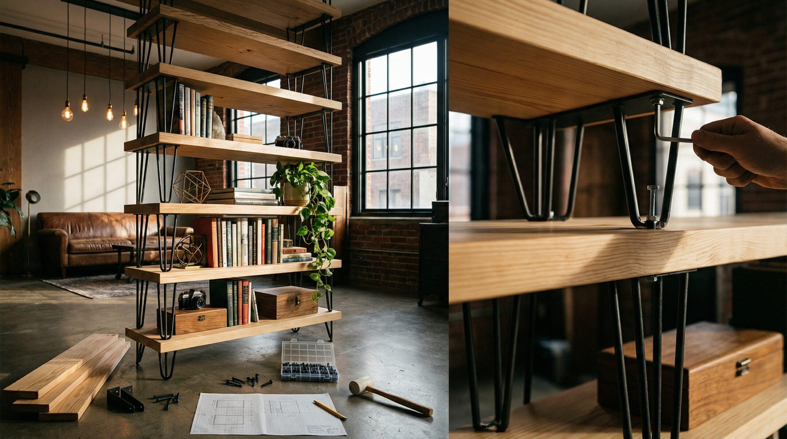 Stabile Lattenrostauflage im DIY-Bett bettgestell holz selber bauen – Detailansicht der Lattenrostauflage in einem selbstgebauten Holzbett mit Mittelholm