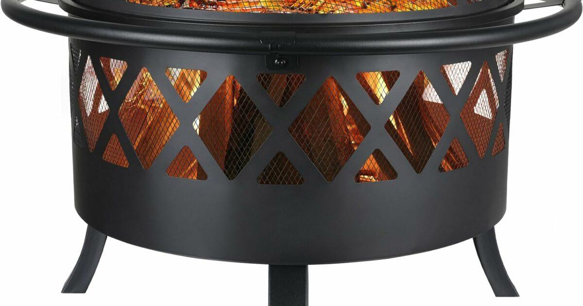 TLSUNNY Feuerschale Test: Die vielseitige Feuerstelle mit Grillrost (81cm) Produktbild