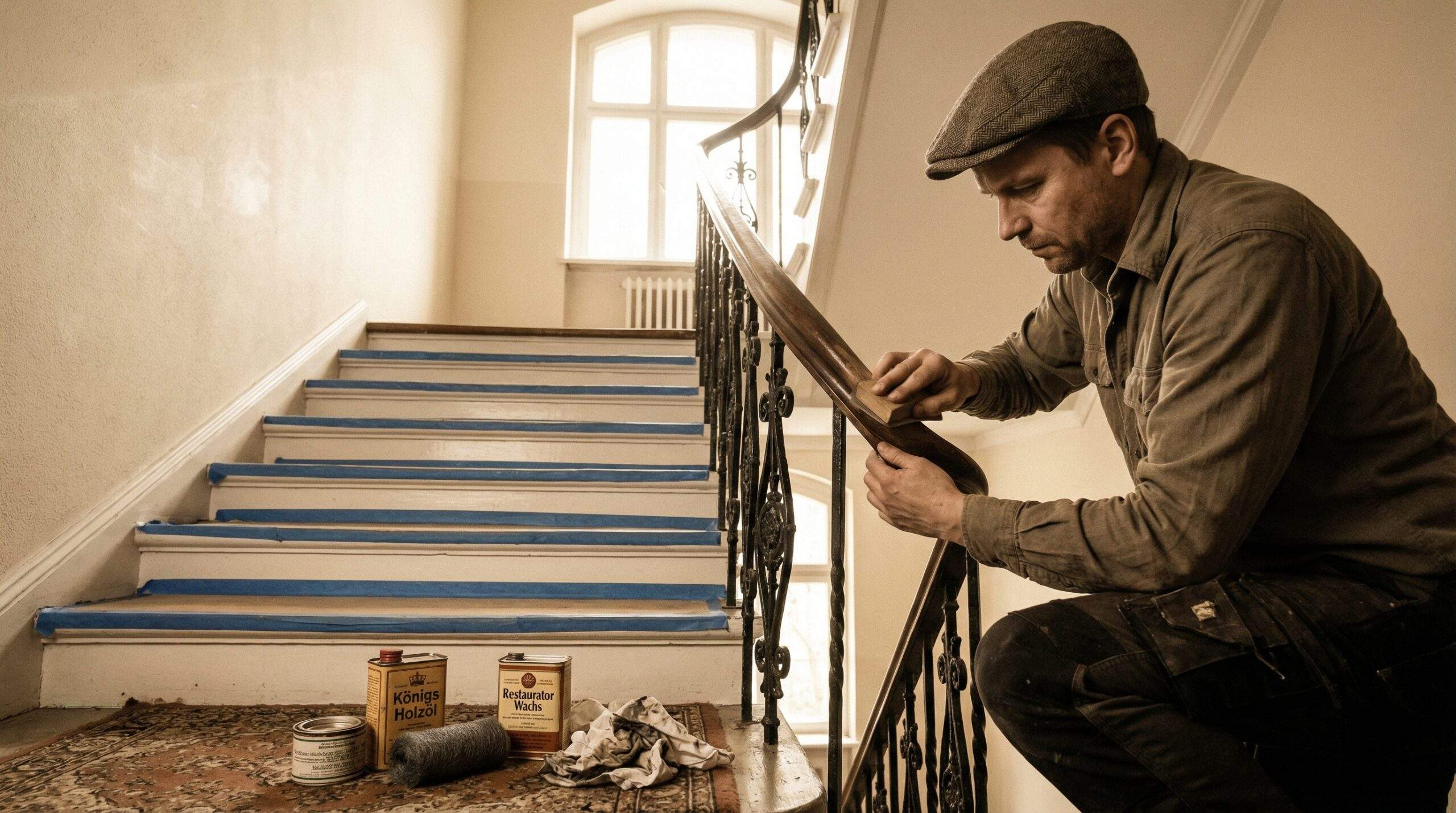 Planung einer Altbau-Sanierung Altbau sanieren Planung – Bauplan und Laptop auf einem Tisch