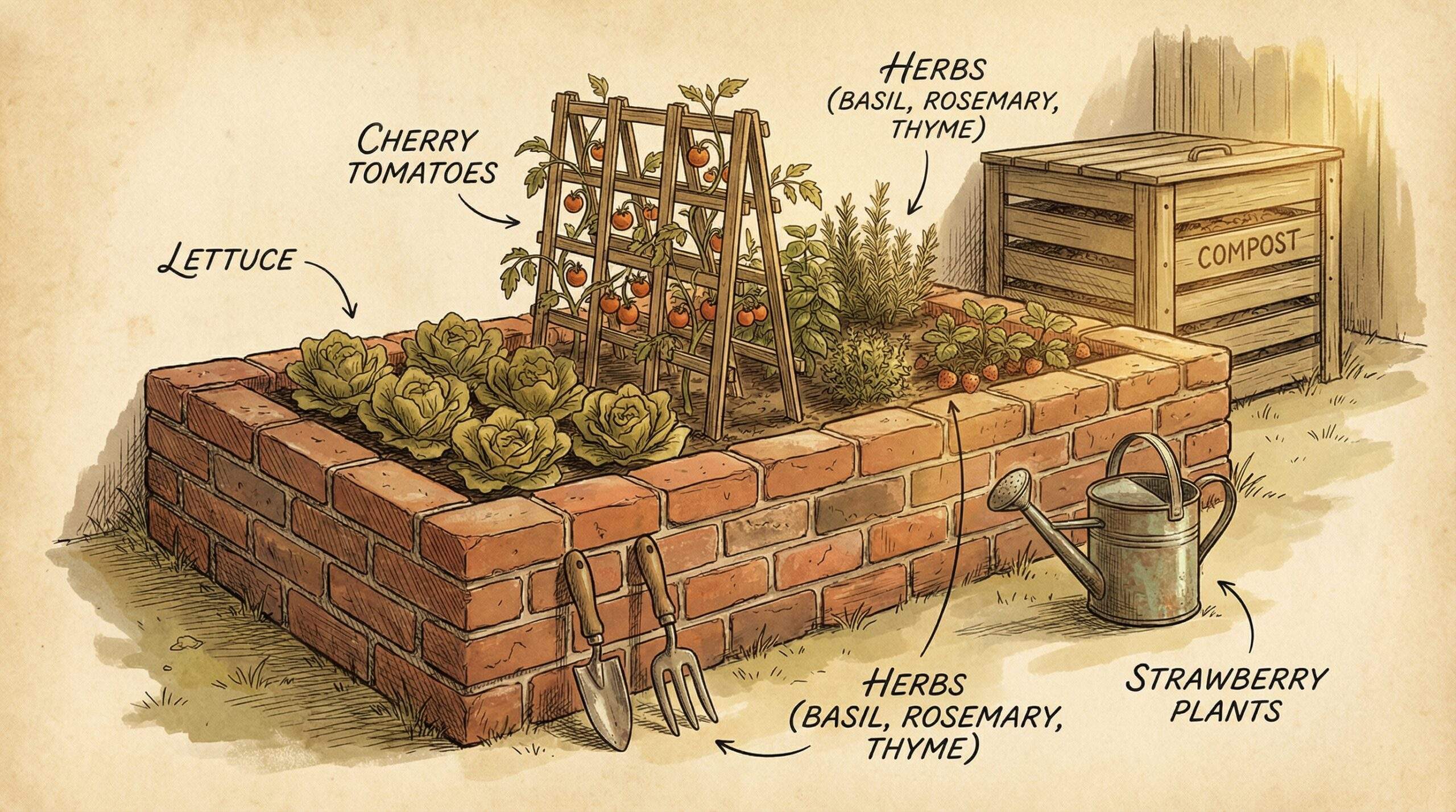 Bauphase einer Gartenfeuerstelle feuerstelle garten selber bauen – Feuerstelle im Garten anlegen – Schritt für Schritt Bau einer Stein-Feuerstelle