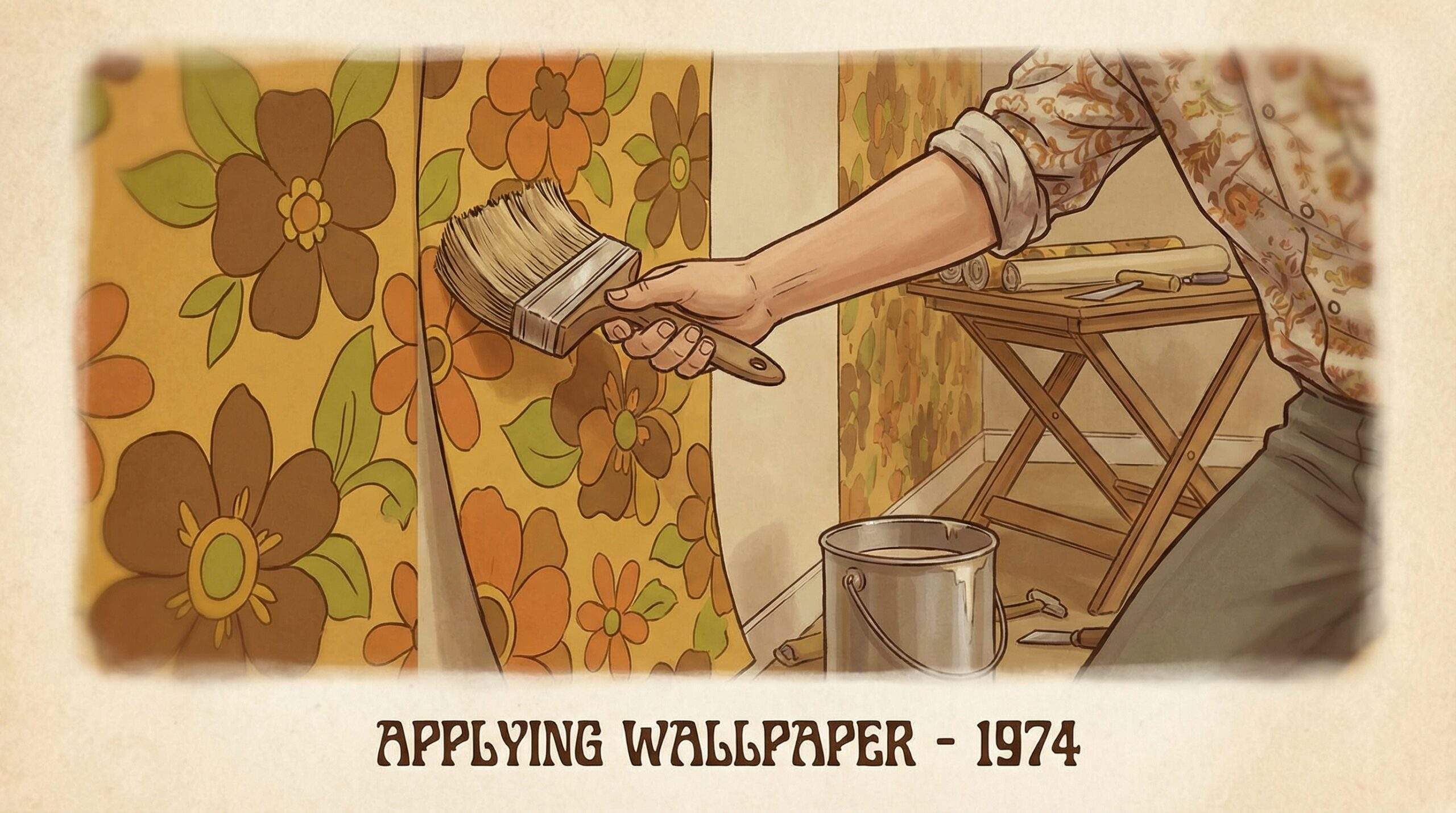 mdf platten streichen – MDF Platten lackieren – Person rollt Lack auf Oberfläche auf