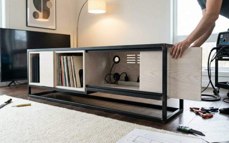 schiebetür selber bauen – Scheunentür-Look für Zuhause gestalten