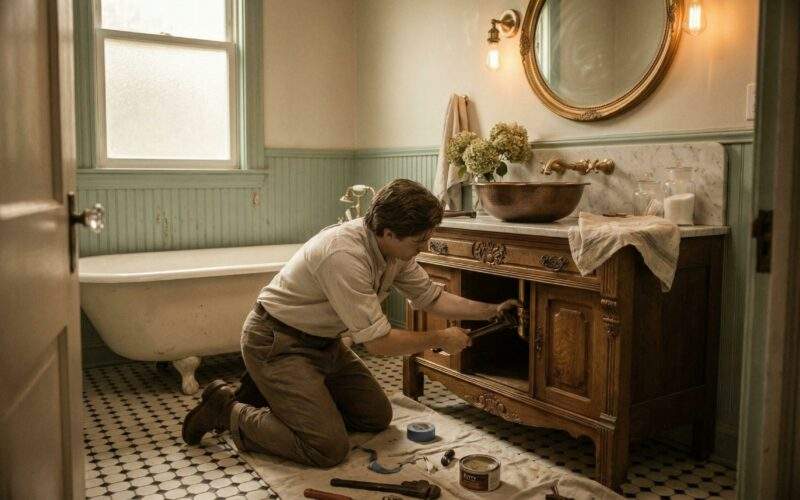 waschtisch selber bauen – Bad-Möbel mit Charakter