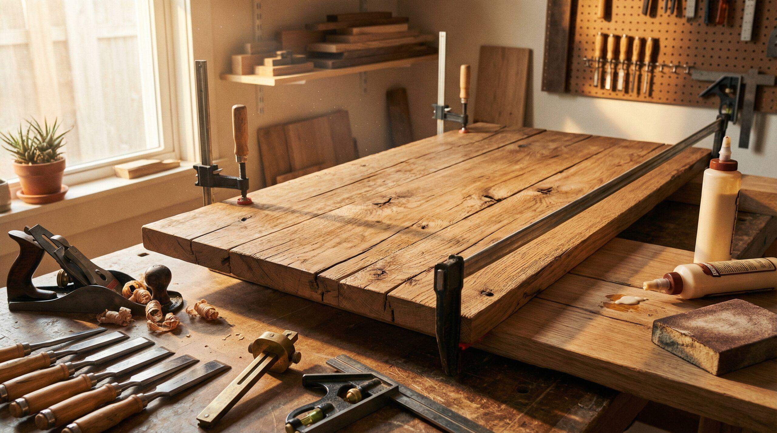 ladestation holz selber bauen – Ladestation aus Holz selber bauen – aufgeräumter Schreibtisch mit Smartphone und Tablet