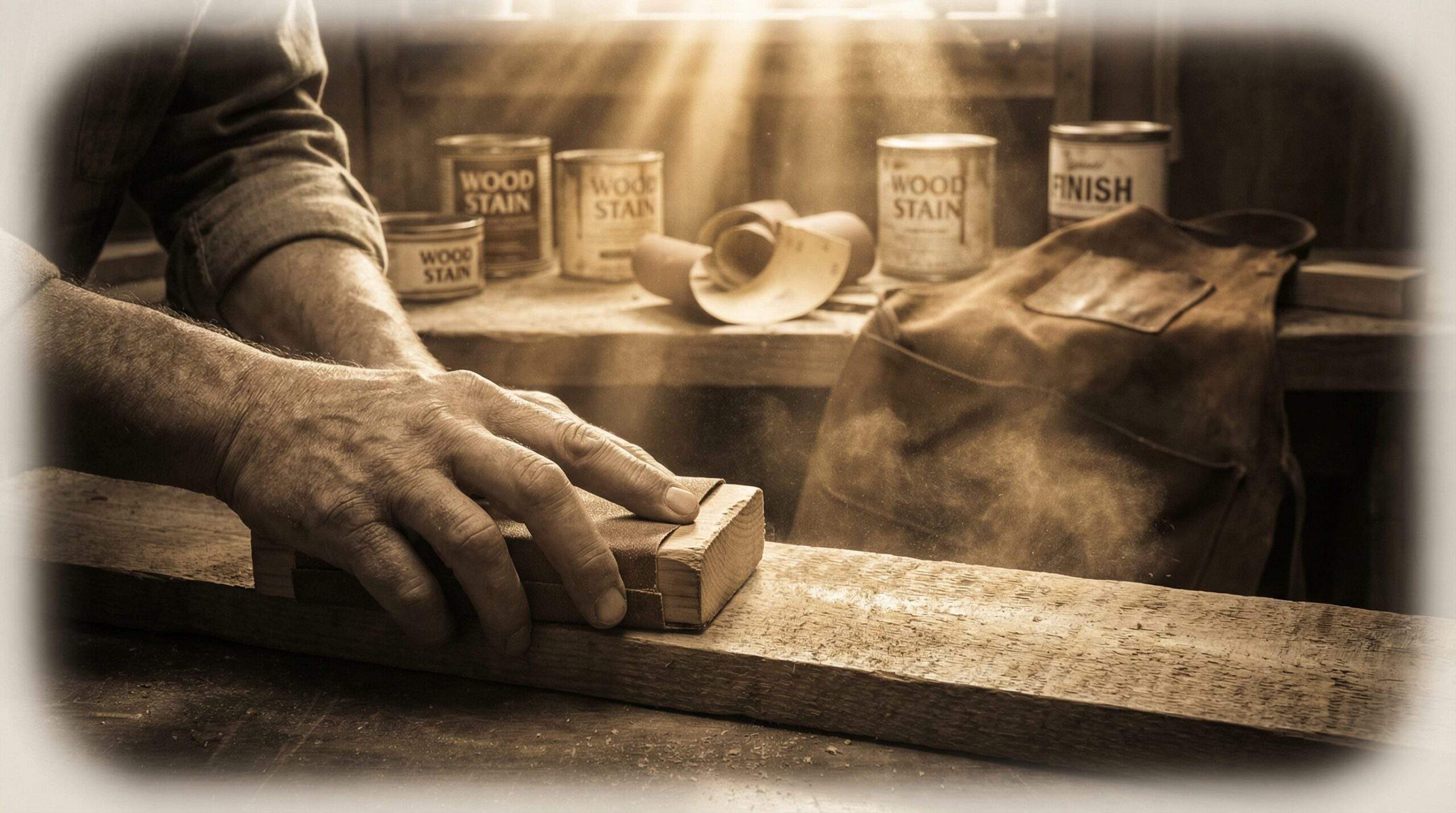 parkett reparieren kratzer – Parkett Dellen ausbessern – Eine Hand repariert eine Delle im Parkett mit einem feuchten Tuch und einem Bügeleisen